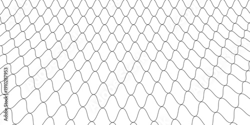 Rabitz texture, Chain-link mesh fence, schematic illustration