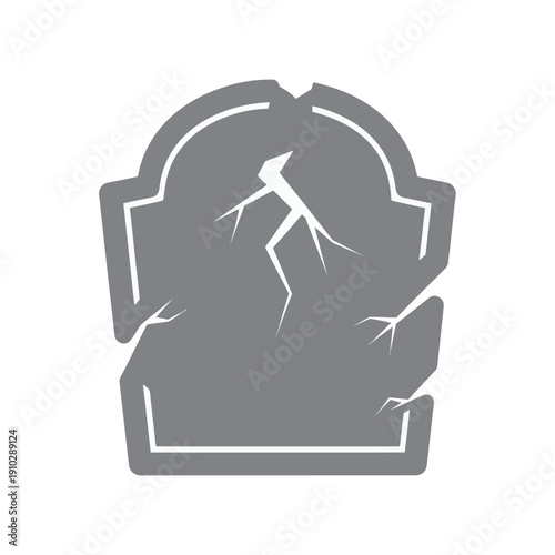 Cracked Fist Hand Illustration Graphic Design.