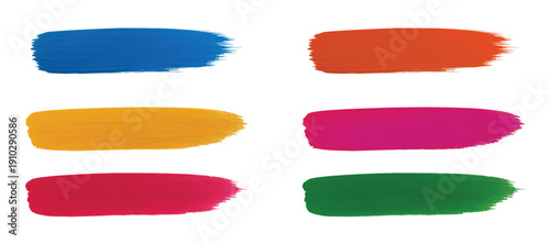 colorful brush strokes bundle collections