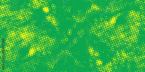Dots halftone yellow green color pattern art gradient texture background, eps10