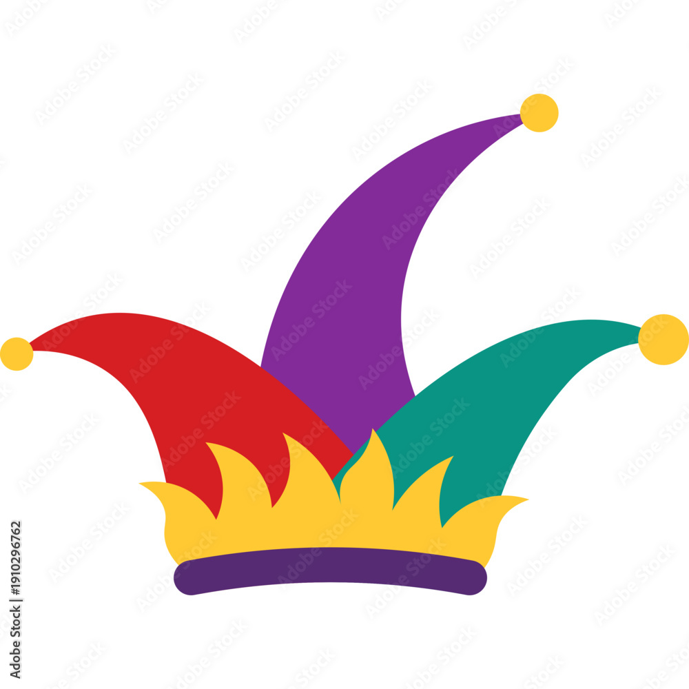 Naklejka premium April Fools Hat Illustration