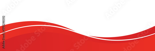 Vector red line background curve element with white space for text and message design art, eps10