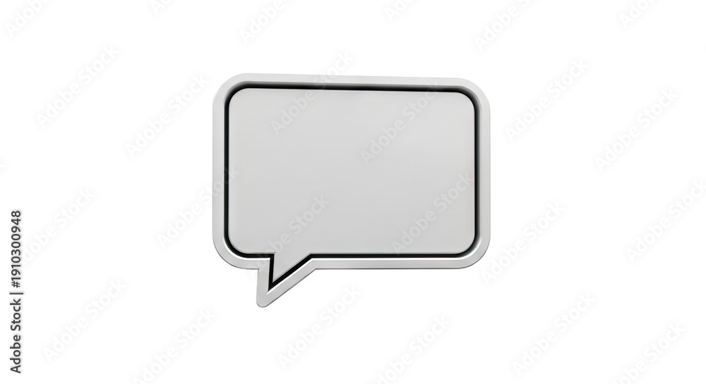 Fototapeta premium 3D Speech Bubble Icon