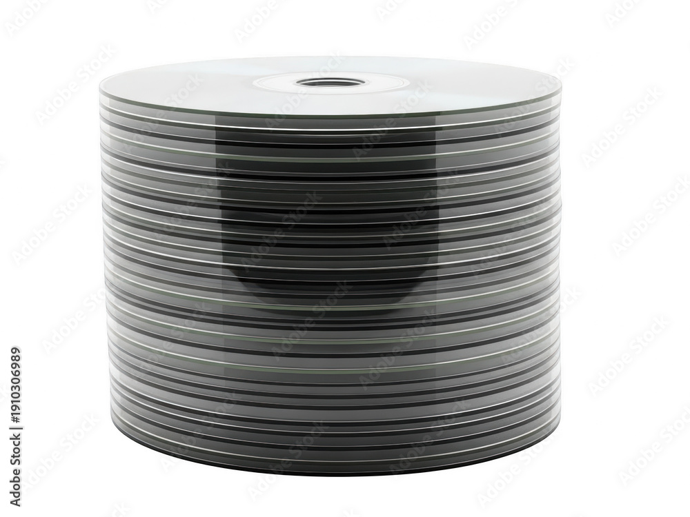 Obraz premium A stack of shiny metal mesh filters on a white background isolated on transparent background