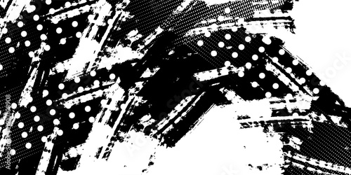 Design ink grunge black blot object. Vector illustration modern