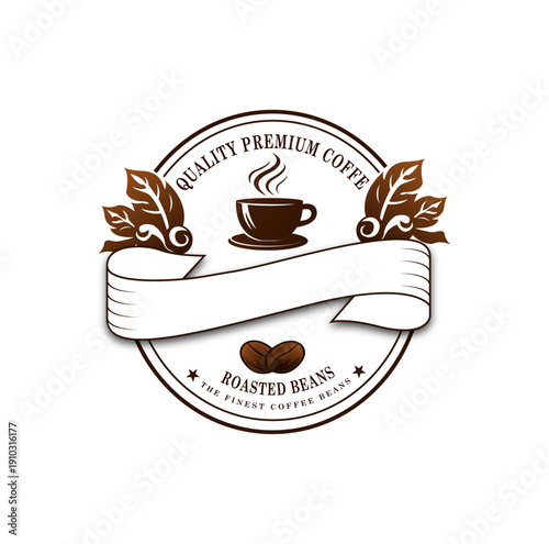 modern vintage coffee shop labels. vector illustration