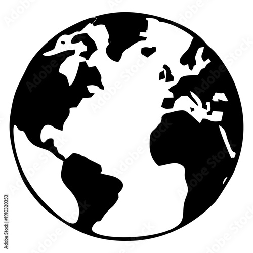 Black and White Globe