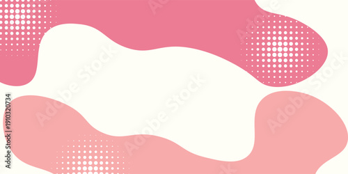 Trendy abstract background. Pink blob design. vector