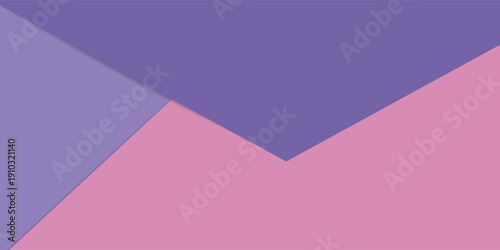 Geometric abstract background with shadow paper cut layers