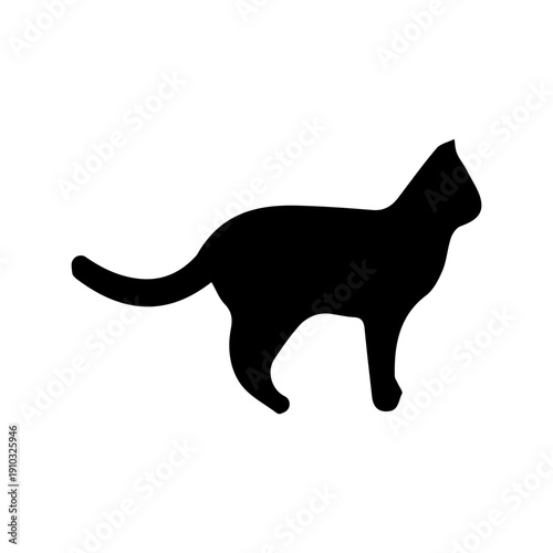 Black Cat Silhouette Icon