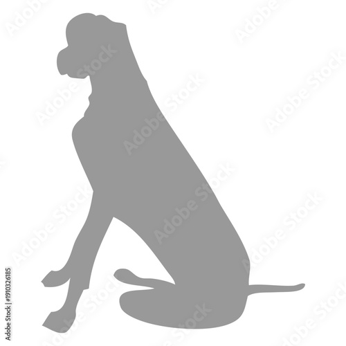 Sitting Dog Silhouette Icon