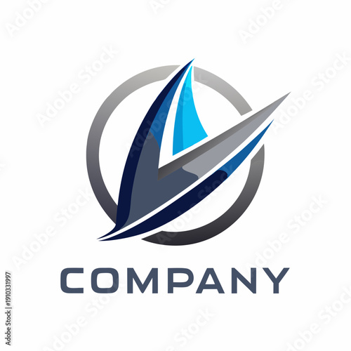 Minimalist type business logo template