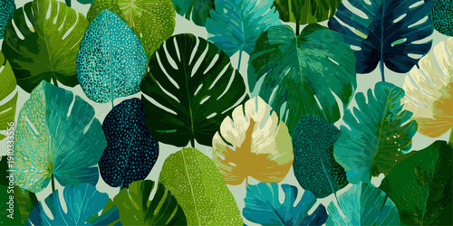 Collection of diverse evergreen trees in various shapes and sizes with a white background