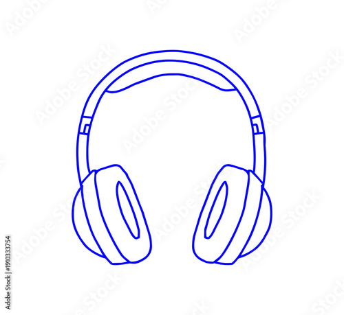 headphones isolated 