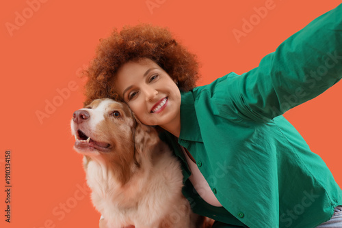 Redhead young woman with Au...