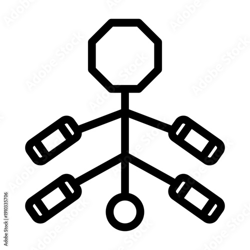 firecrackers line icon