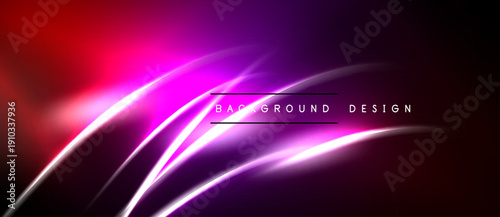 Vibrant abstract background. Pink, purple hues blend, creating dynamic light streaks. Modern design element for digital projects.