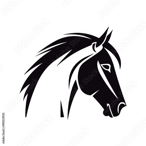 Coloring Page Of cartoon cute Horse Coloring Book for kids.