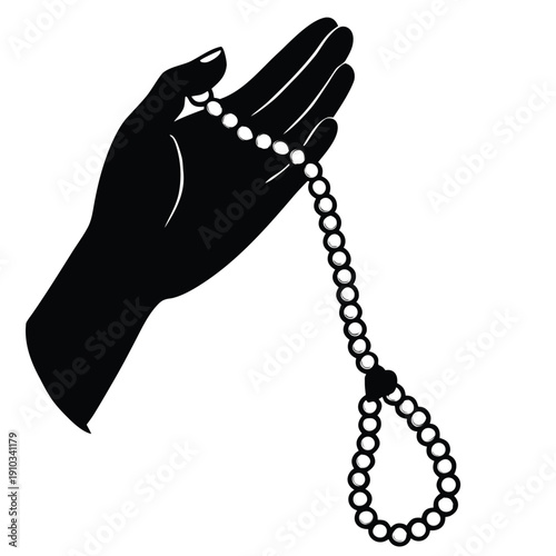 woman hand with shoe