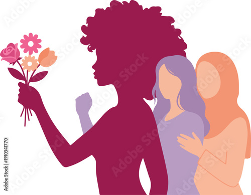Diverse Women Empowerment Vector Illustration