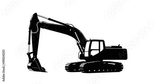 Excavator Heavy Machinery Equipment Construction Vehicle.