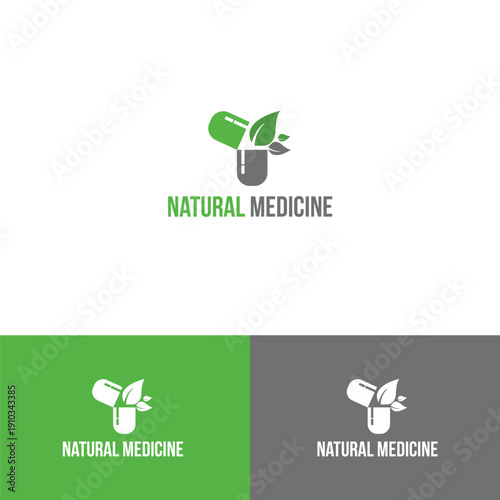 herbal capsule pill leaf medicine drug logo vector icon download.