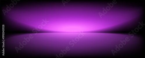 Abstract gradient podium background. Violet, purple and lilac empty 3d studio backdrop. Clean scene for product presentation mockup template. Vector illustration.