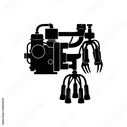 Robot Hand Mechanical Fingers Industrial Automation.