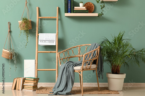 Interior of stylish room wi...
