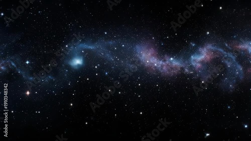 Stunning Galaxy with Stars and Nebula.