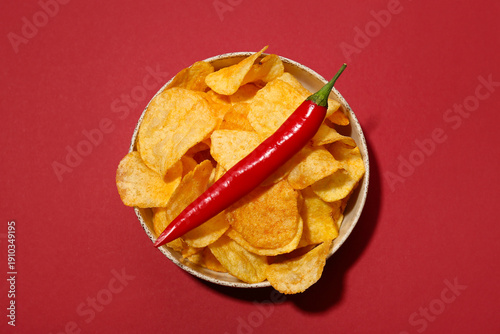 Bowl with delicious potato ...