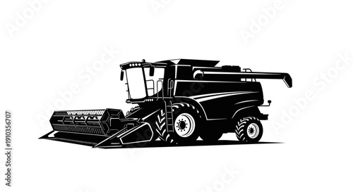 Combine Harvester Agricultural Machinery Equipment Vehicle.