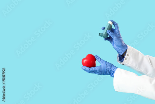 Hands of doctor with heart ...