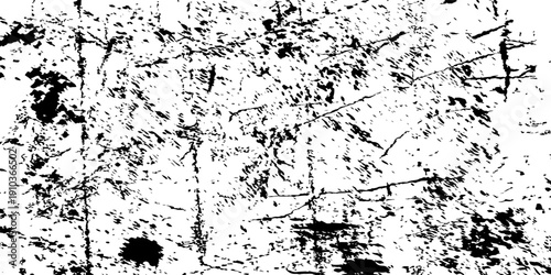 Crack seamless pattern. Repeating crackle texture. Black stone effect on white background. Repeated ground structure for prints design.eps,10