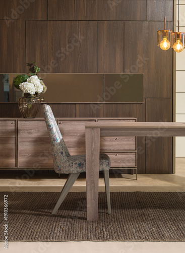 dining room and interior design designed for home office hotel