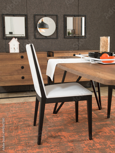 dining room and interior design designed for home office hotel
