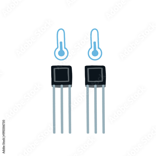 Data center server infrastructure with cooling system network cables and cloud storage technology vector illustration set isolated on white background