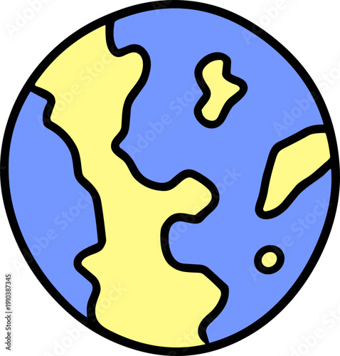 우주 행성 일러스트, 행성모양