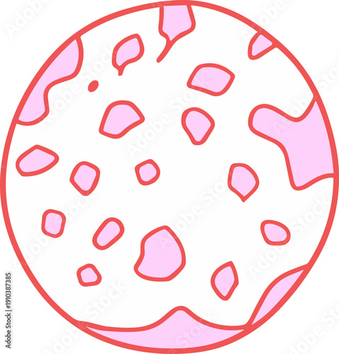 우주 행성 일러스트, 행성모양