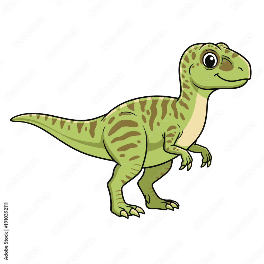 Obraz premium A beautiful dinosaur illustration vector