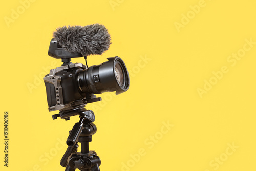 Modern photo camera with wi...