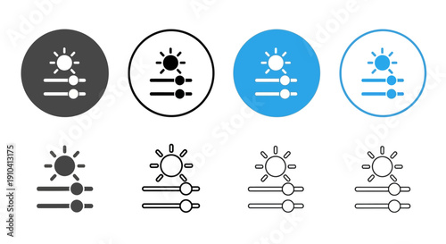 Collection of icons representing various concepts and ideas in a simple, graphic style