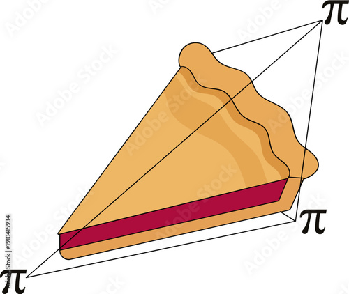 Mathematical Pi Symbol Pie Slice