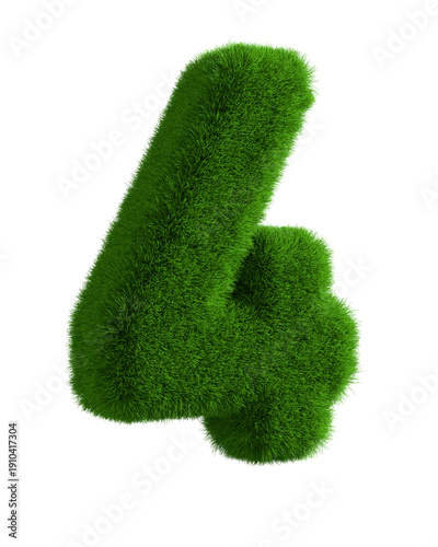 Number four from grass on w...