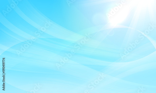 青い空とさわやかな空気のイラスト