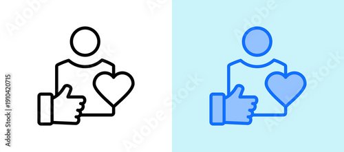 Self Esteem whitegreen icon