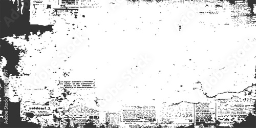 Abstract grunge background with ink splashes and frame