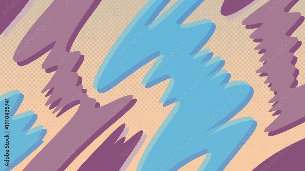 Obraz premium 抽象的な感情 うねる曲線 バックグラウンド