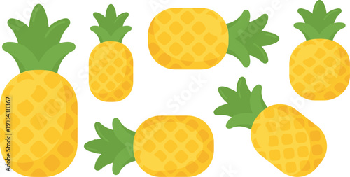 Pineapple Fruit Illustration.