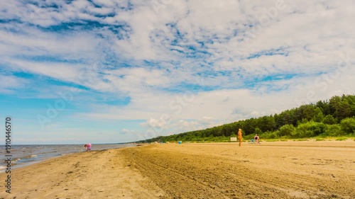 Wallpaper Mural Sandy beach resort city of Jurmala, Latvia Torontodigital.ca